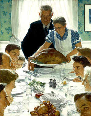 Norman Rockwell's "Thanksgiving Dinner"
