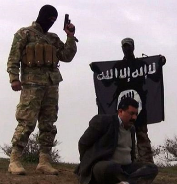 ISIS terrorist executing - yes, you guessed it! A fellow Muslim!