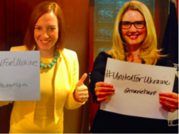 Hashtag Princesses Jen Psaki and Marie Harf, the official spokespersons for the U.S. Department of State