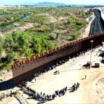 Illegal Immigrants Simply Walk Around the Incomplete Border Wall