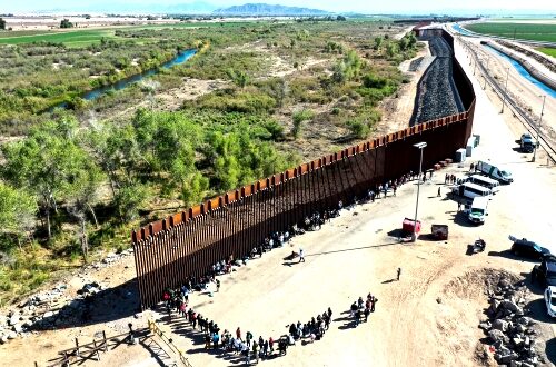 Illegal Immigrants Simply Walk Around the Incomplete Border Wall